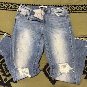 Kankan Distressed Blue Women's jeans